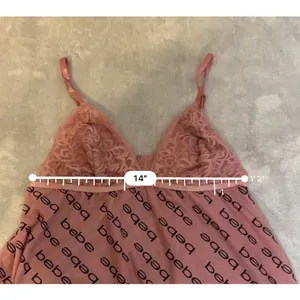 BEBE Pink Slip Dress Y2K 2000s juniors XL thumbnail 5