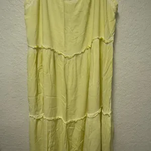 SATURDAY SUNDAY by Anthropologie Yellow Sleeveless Maxi Dress Size XL thumbnail 10