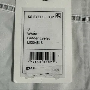 Theory Women’s White Ladder Eyelet Top thumbnail 14