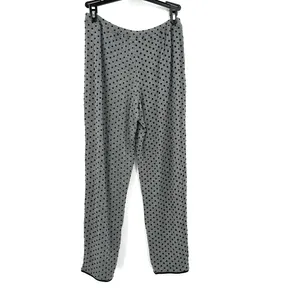 Soma size XS gray black‎ polka dot button up pajama set long sleeve pants thumbnail 6