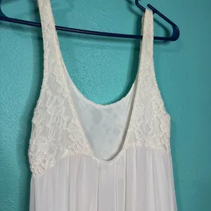 Abercrombie & Fitch Mini White Flowy boho dress thumbnail 6