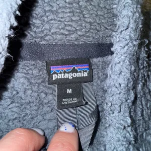 Patagonia‎ Los Gatos Fleece Women Medium Grey Excellent Quarter-Zip Pullover thumbnail 3