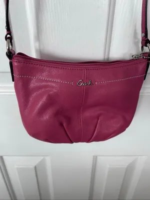 Coach Ashley Pleated Crossbody Swingpack Watermelon Light Blush Handbag thumbnail 6