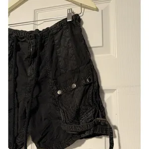 Free People Parachute Moon Bay Shorts Gorpcore‎ Slouchy Harem Baggy Black Cargo thumbnail 5