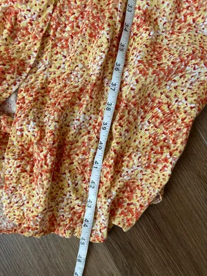 Japna Orange Patterned Dress - Size Small thumbnail 5