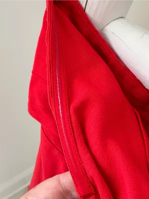Cotton Candy LA Red Linen Keyhole Dress Size Medium thumbnail 15