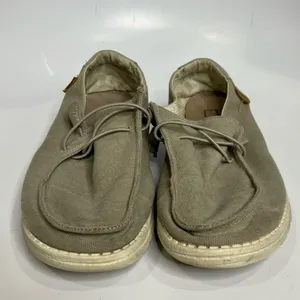 Hey Dude Wendy Chambray light‎ gray slip on loafers size 8 thumbnail 2