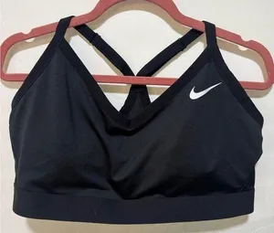 GUC Nike Black Sports Bra Racerback Medium Support Size 1X thumbnail 1