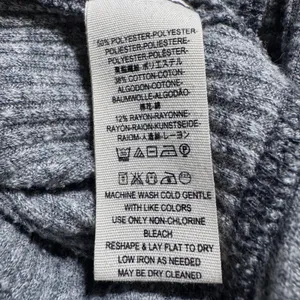 We‎ The Free Free People Grey Ribbed Dolman Sleeve Boat Neck Relaxed Top XSmall thumbnail 6