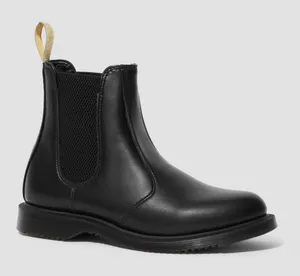DR. MARTENS Black Vegan Flora Chelsea Slip On Boots Women’s Size 5 thumbnail 1