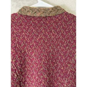 Vintage Fair Isle Wool Cardigan Cottagecore Heritage Folk Knit Autumn Sweater thumbnail 4