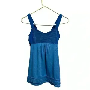 Lululemon Blue Tank Top With Built In Bra thumbnail 7