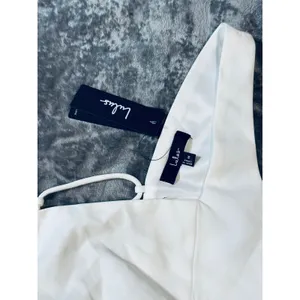 NWT Lulus Size Medium White Open Back White‎ Sleeveless Crop Top Square Neck thumbnail 2
