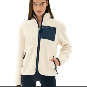 Splits59 Cream and Navy harris Teddy Jacket NWT sz S thumbnail 2