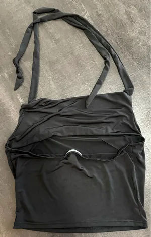 Charlotte Russe Black Halter Camisole Top thumbnail 4