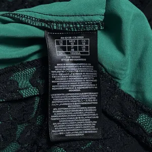 Guess Y2K Inspired Lace Overlay Green Bodycon Dress Party Special Occasion 10 thumbnail 8