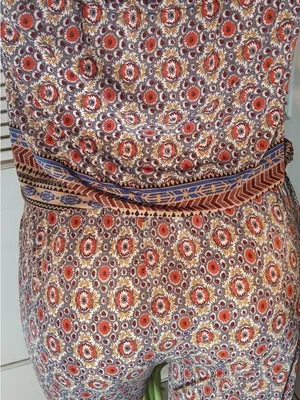 Funky, Colorful Jumpsuit, Excellent Condition, Size Large thumbnail 9