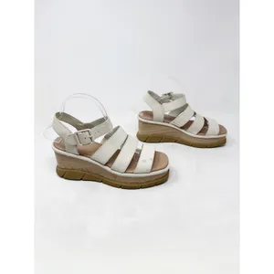 [Sorel] Cream Leather Joanie III Platform Wedge Ankle Strap Sandals Size 9.5 thumbnail 2