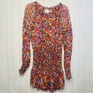 Misa Los Angeles Celina Dress in Fire Floral Feminine - Red, Pink, Black XS Gorg thumbnail 4