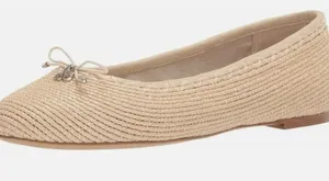 Sam Edelman Tan Woven Falcon Ballet Flats Size 7 thumbnail 1