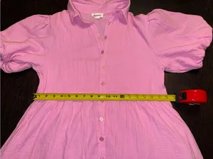Merci Pink babydoll dress thumbnail 6