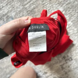 B. Darlin‎ Red Cocktail Party Prom Homecoming Formal Dress Womens 7/8 thumbnail 8