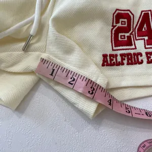 Aelfric Eden Athletic Mesh Shorts XS Cream Red Varsity Y2K NWT thumbnail 8