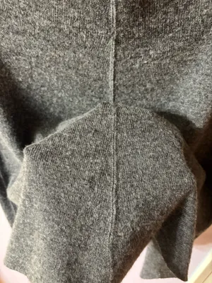 Grey Knit Miniskirt Gray Size 6 thumbnail 3
