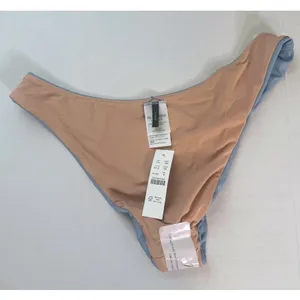 J. Crew‎ Light Blue Mid-Rise Cheeky Bikini Bottom - Size M thumbnail 4