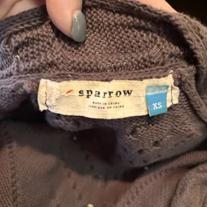 Sparrow Anthropologie Gray Cable Knit Open Front Cardigan Long Sleeve Womens XS‎ thumbnail 4