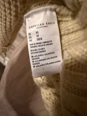 American Eagle V-Neck Sweater Oversized Knit thumbnail 6