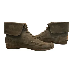 Frye Quincy Chukka Brown Suede Leather Laced Boat Deck‎ Boots shoes Sz 7 M thumbnail 2