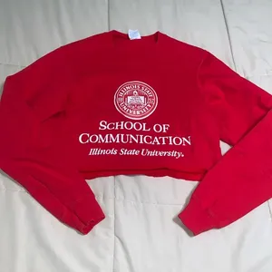 Illinois State University School of Communication crop crewneck thumbnail 1