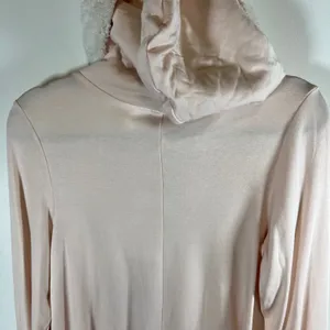 Lemon Vanilla Cream Sherpa Lined Zip Up Hoodie Jacket NWT‎ LL-0012 Pink Large thumbnail 10