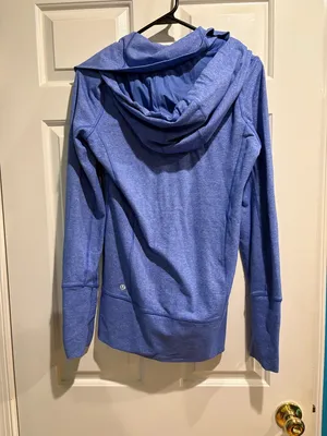 Lululemon Stride Jacket women’s full zip hooded periwinkle blue sz 6 thumbnail 4