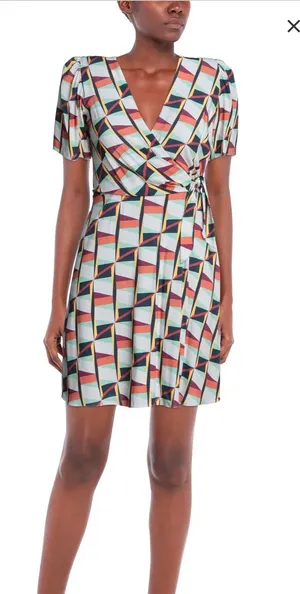 New closet, London, geometric mini dress size 4 thumbnail 1