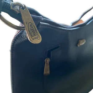 Justin Boots Western Conceal Carry Embroidered Studded Tote Bag Purse Black/Chestnut thumbnail 11