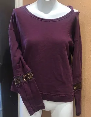 Vintage Havana burgundy sweatshirt thumbnail 1
