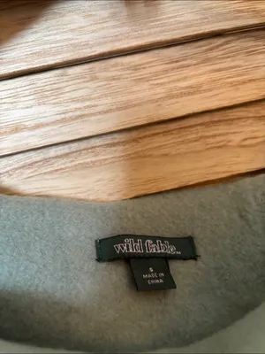 wild fable Oversized Green Crewneck Sweatshirt with Patch Detail Small thumbnail 4