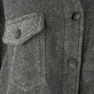 Black Tape Dex 2X-Large Fleece Jacket Button Up Long Sleeve Pockets Gray Womens thumbnail 5