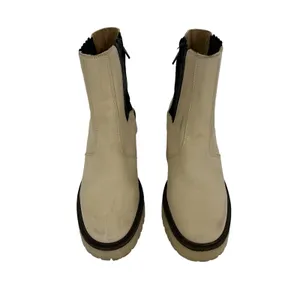 Free‎ People Boots 36.5 Tan Ankle Leather Block Heel Boho Festival thumbnail 2