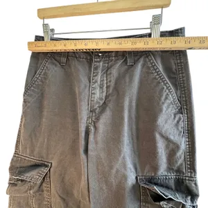 Levi's 94 Baggy Cargo Pants Gray‎ Women's 25x30 Utility Y2K Streetwear Grunge thumbnail 6