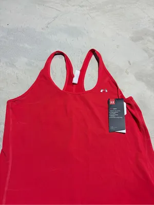 Under Armour NWT Women's Red Performance Racerback Tank large thumbnail 5