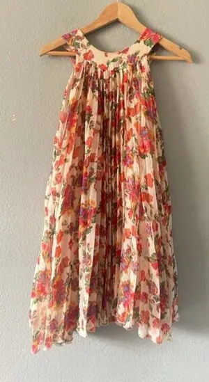 Free People Pleated Floral Dress thumbnail 1