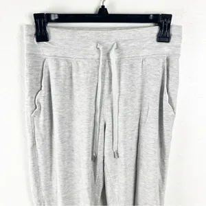 LULULEMON Gray Warm Down Super Soft Touch Drawstring Waist Joggers Size 4 Casual thumbnail 4