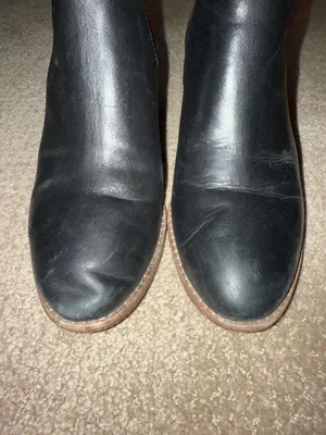 Madewell Regan Ankle Black Leather Booties thumbnail 7