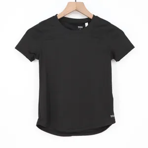 DSG Girls Movement Tee Pure Black Short Sleeve Athletic Top Size S 8-9 thumbnail 2