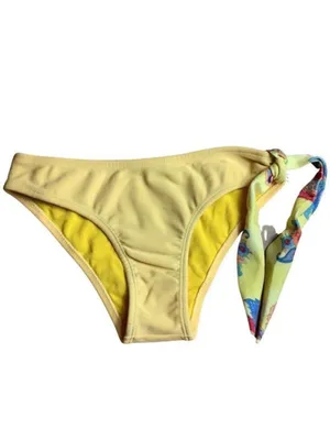 Recco brazilian bright yellow floral bikini thumbnail 7