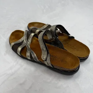 Naot Yarrow Sandals Metallic‎ Leather Comfort Adjustable Strap Size 40 thumbnail 8