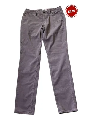 Loft Lilac Corduroy Curvy Skinny Pants Women's Size 4 NWT | 34-29 thumbnail 1